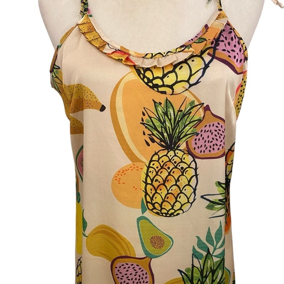 Bululu Womens Fruit Cocktail Satin Dress - Picture 5 of 7